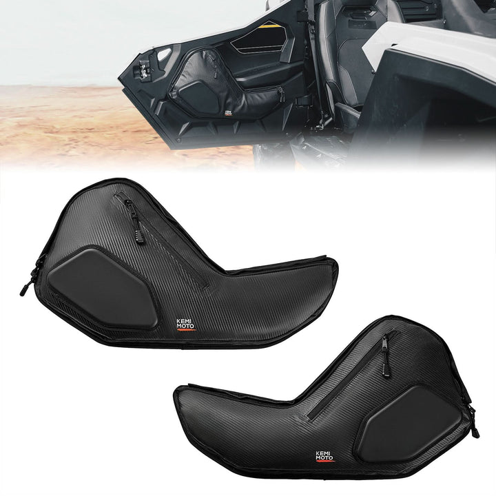 6 Q Front Door Bags with Knee Pads for 2025 Polaris RZR