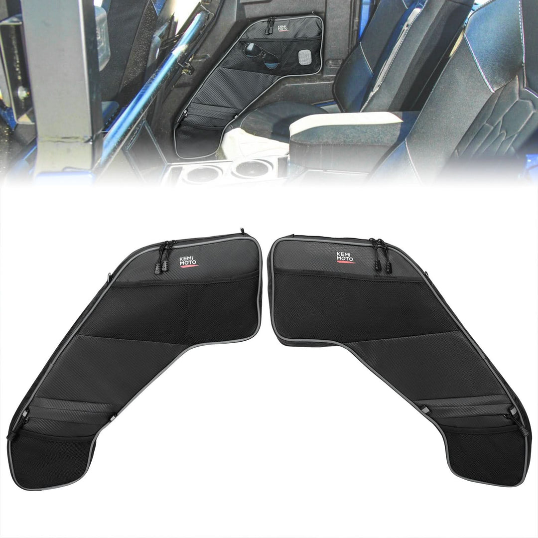 UTV Rear Door Bags with Knee Pad for Polaris General 4 1000 /XP 4 1000 2017-2025 - Kemimoto