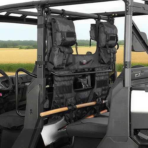 UTV Tool Bag Rack Heavy Duty Canvas Seat Back Rack for Polaris Ranger | Can Am | CFMOTO - Kemimoto