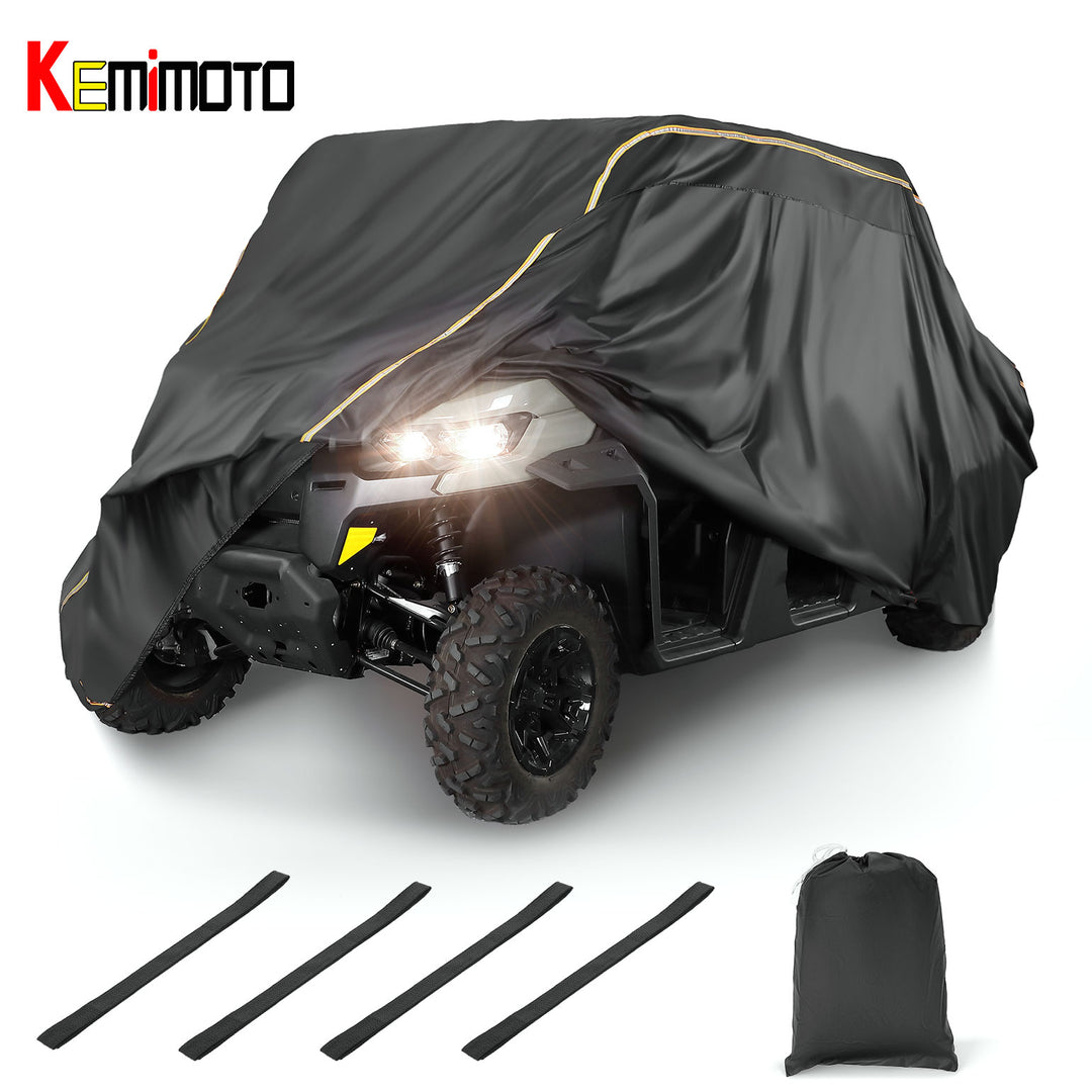 kemimoto 4-6 Seater UTV 420D Cover for Can-Am Defender MAX PRO / Arctic Cat Prowler - Kemimoto