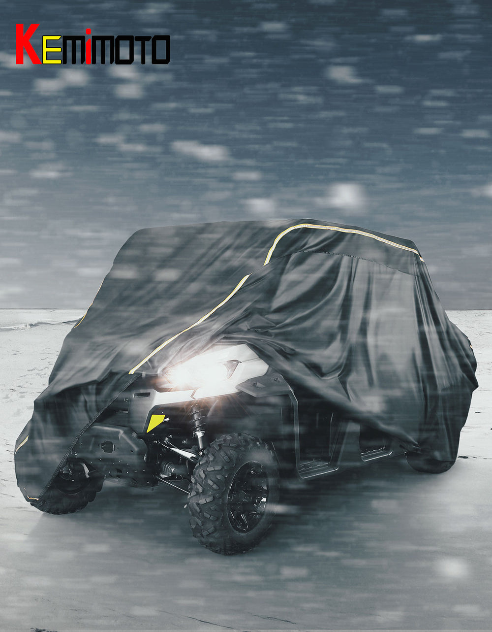 kemimoto 4-6 Seater UTV 420D Cover for Can-Am Defender MAX PRO / Arctic Cat Prowler - Kemimoto