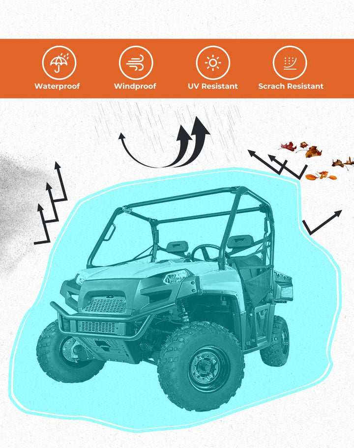 2-3 Seaters UTV Cover for Defender / Ranger XP 1000 / Pioneer / UFORCE - Kemimoto