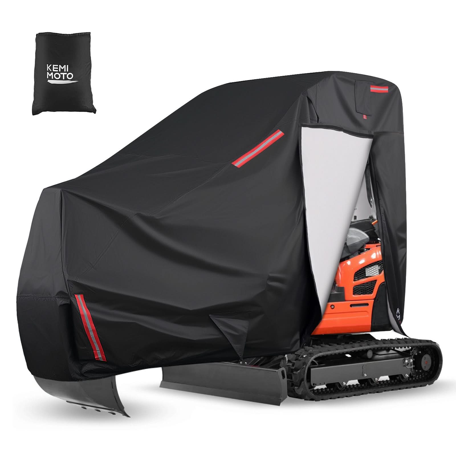 ETSUカバーARMOR BLACK & chokerソマビト Mini Excavator Cover for Kubota U17, KX018-4 & Bobcat E17/E19/E20