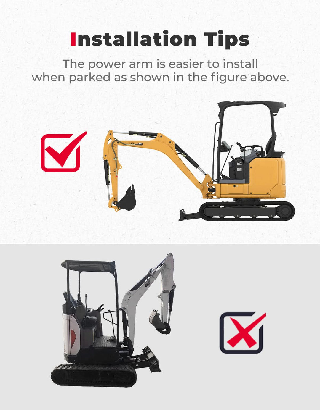 Mini Excavator Cover for Kubota U17, KX018-4 & Bobcat E17/E19/E20 - Kemimoto