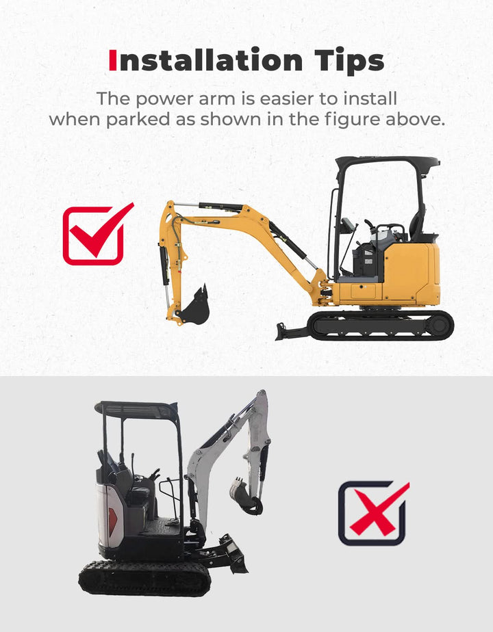 Mini Excavator Cover for Kubota U17, KX018-4 & Bobcat E17/E19/E20 - Kemimoto