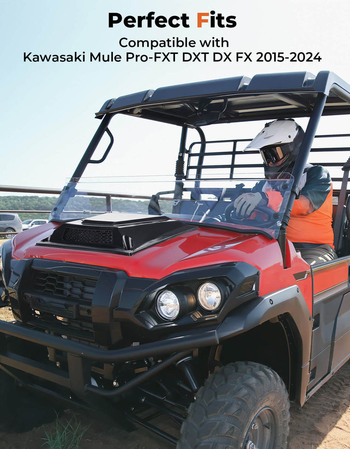 UTV Hood Scoop for Kawasaki Mule Pro FXT DXT DX FX - Kemimoto