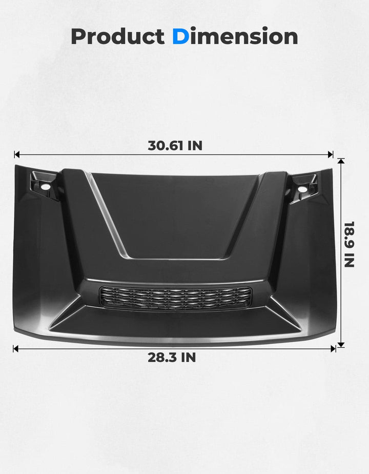 Hood Scoop for Polaris Ranger XP 1000/ Crew 2018-2024 - Kemimoto