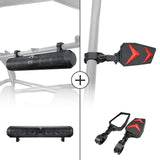 UTV Bluetooth Sound Bar & Side Rear View Mirrors For 1.75"-2'' UTV Roll Bar