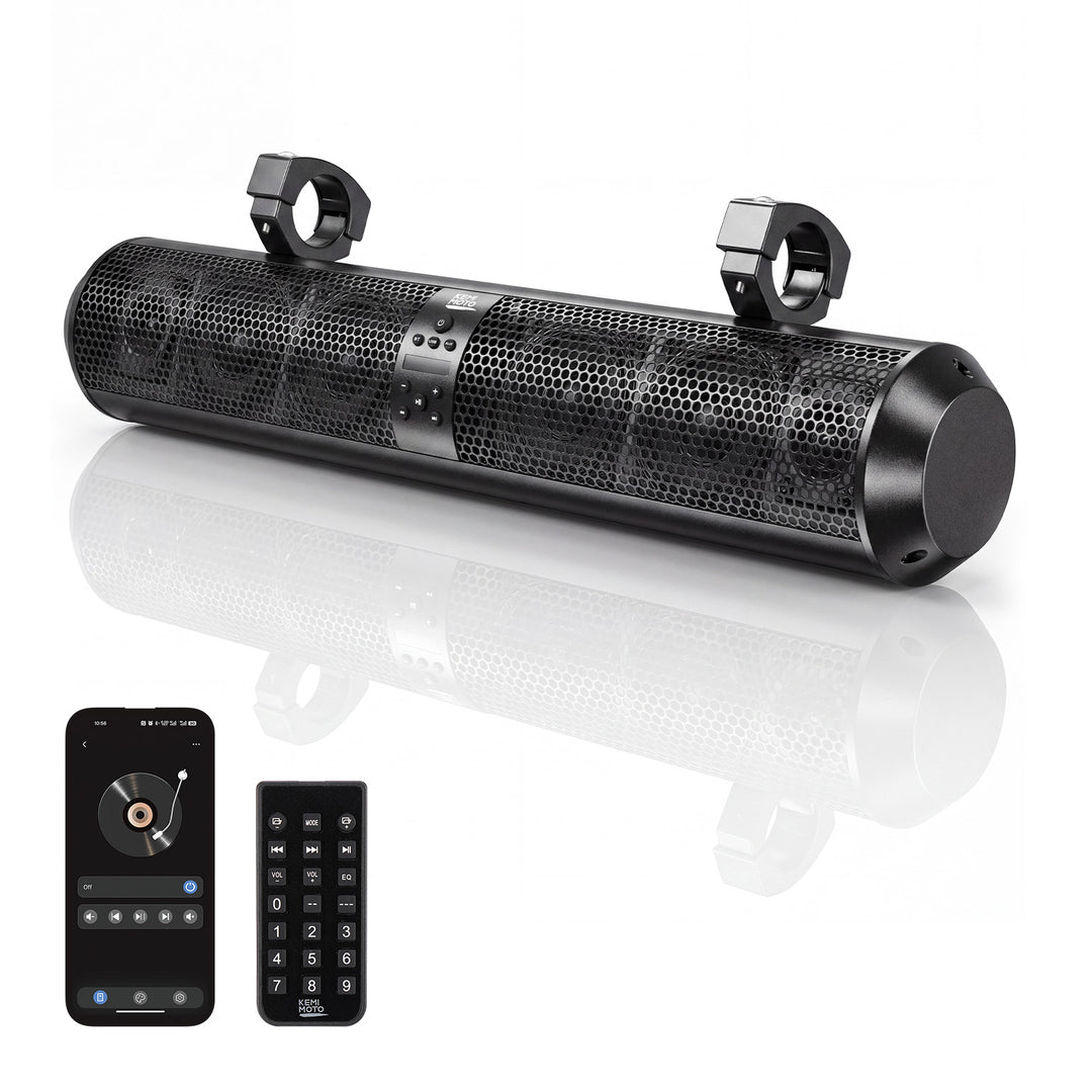 <tc>Barra de sonido Bluetooth UTV de 6 altavoces para barra antivuelco de 1.56"-2.25"</tc>