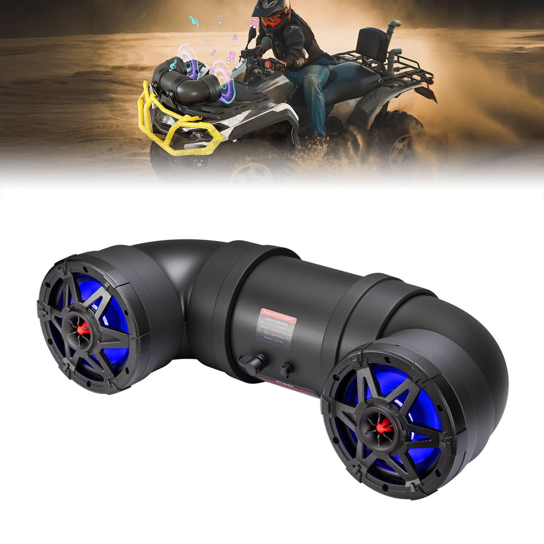 ATV Bluetooth Speaker 6.5" Sound Bar with RGB Lights for Polaris Can-Am - Kemimoto