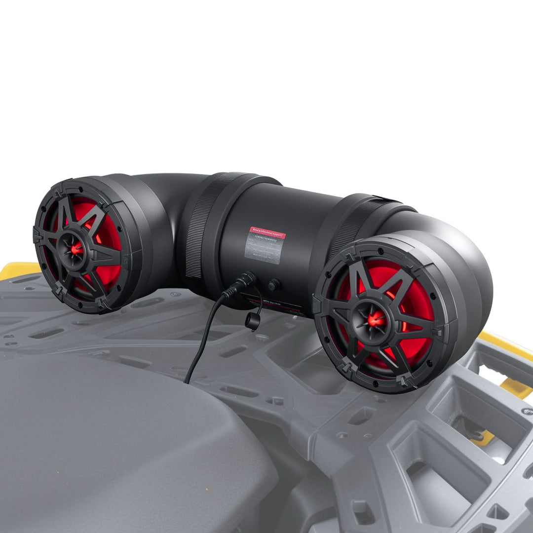 ATV Bluetooth Speaker 6.5" Sound Bar with RGB Lights for Polaris Can-Am - Kemimoto