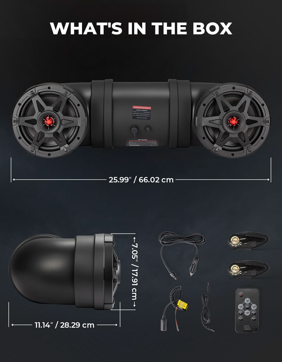 ATV Bluetooth Speaker 6.5