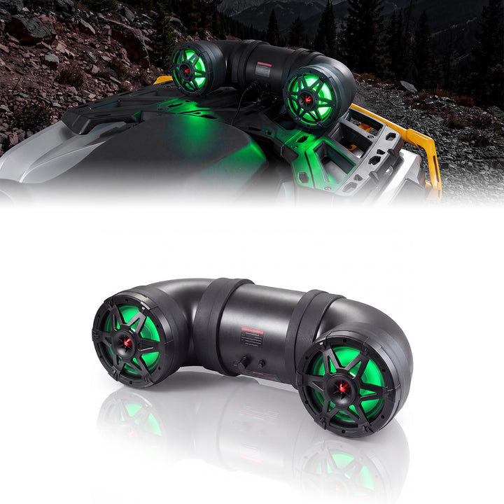 ATV Bluetooth Speaker 6.5" Sound Bar with RGB Lights for Polaris Can-Am