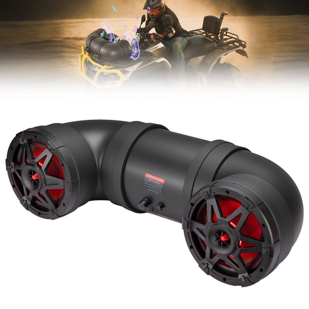 ATV Bluetooth Speaker 8" Sound Bar with RGB Lights for Polaris Can-Am - Kemimoto