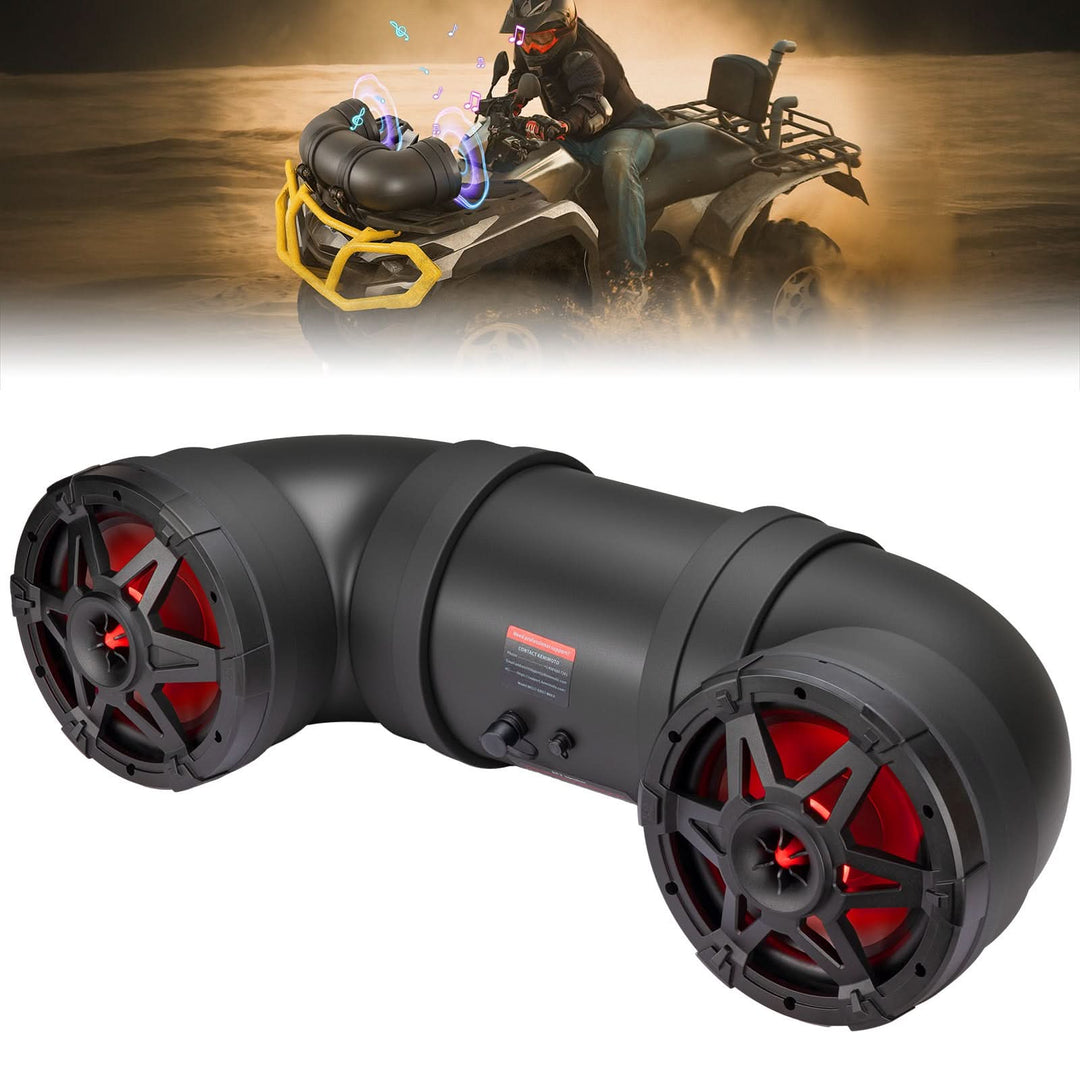 ATV Bluetooth Speaker 8" Sound Bar with RGB Lights for Polaris Can-Am - Kemimoto