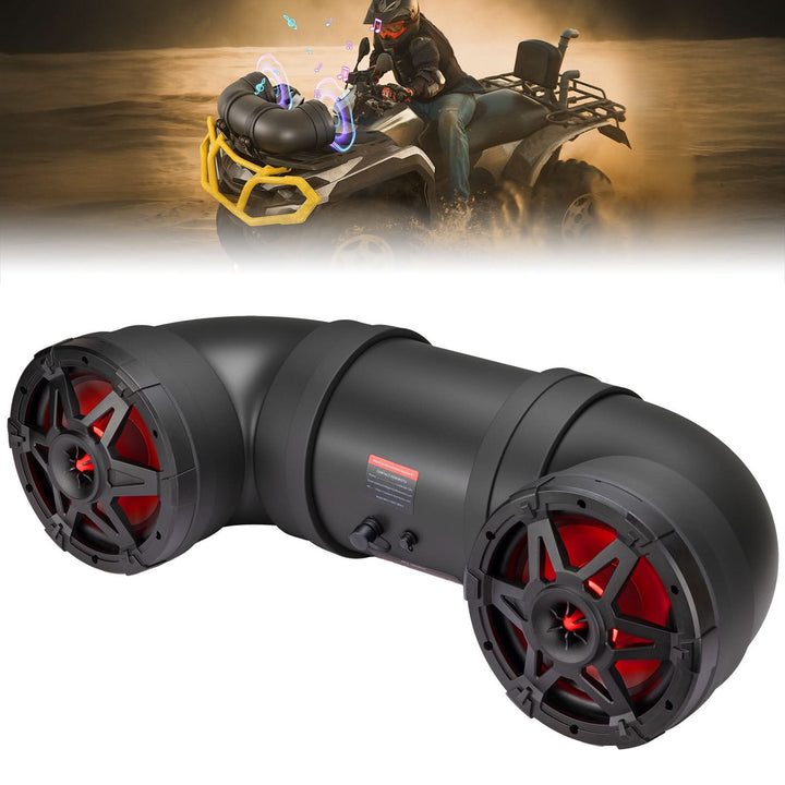 ATV Bluetooth Speaker 8" Sound Bar with RGB Lights for Polaris Can-Am - Kemimoto