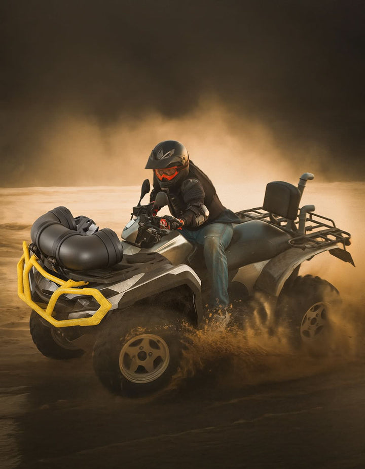 ATV Bluetooth Speaker 8" Sound Bar with RGB Lights for Polaris Can-Am - Kemimoto