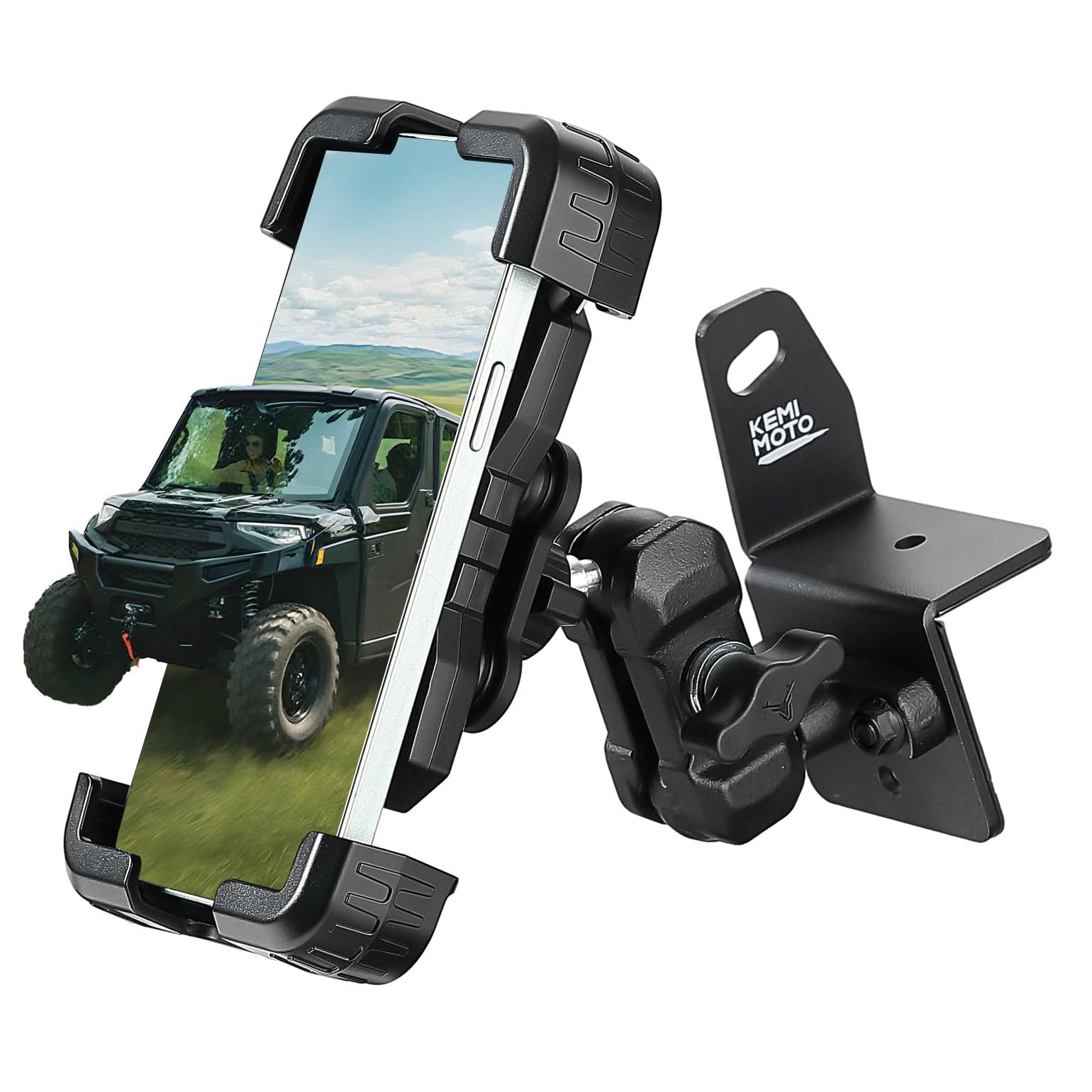 Phone Mount Holder for Polaris Ranger 1000/XP/Crew XP, Fits 4.7