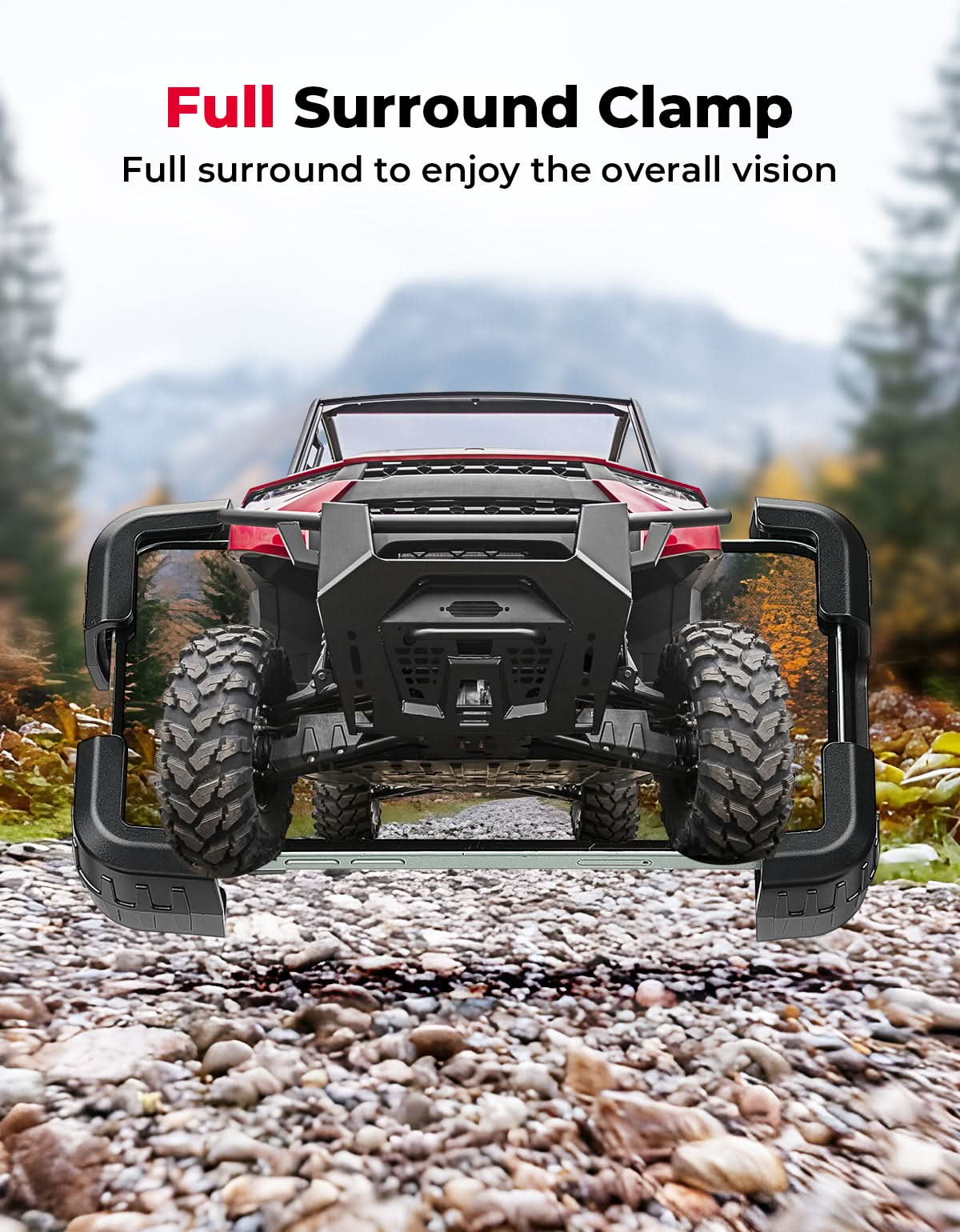 Phone Mount Holder for Polaris Ranger 1000/XP/Crew XP, Fits 4.7