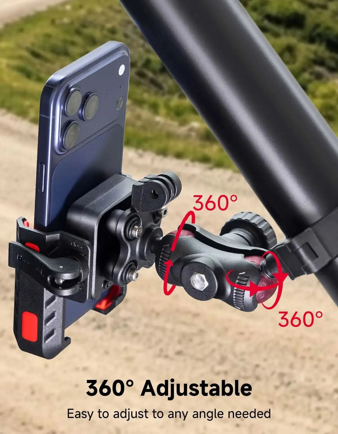 UTV Phone Mount Fit for 1.75"-2" Roll Cage,X3/RZR/Ranger
