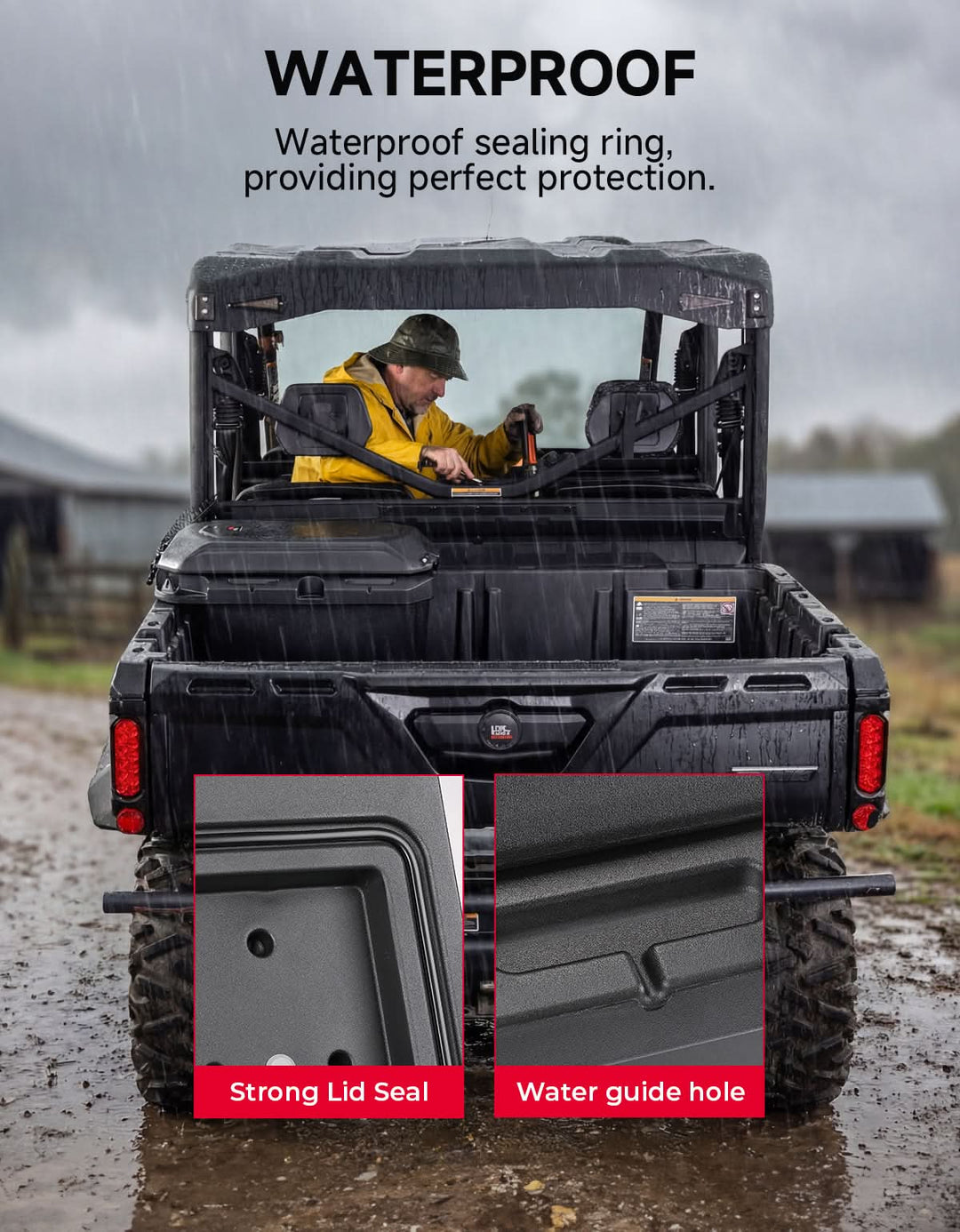 Storage Box for Can-Am Defender / Defender MAX / Commander (2016–2026) - Kemimoto