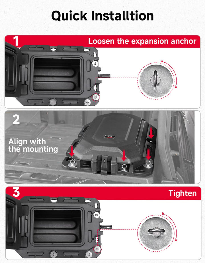 Storage Box for Can-Am Defender / Defender MAX / Commander (2016–2026) - Kemimoto