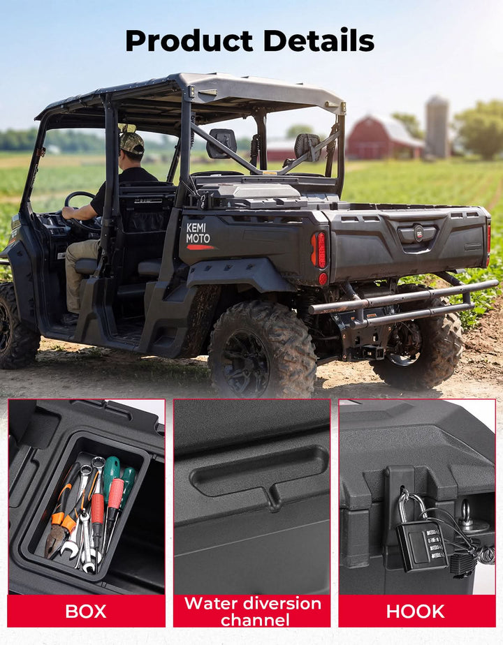 Storage Box for Can-Am Defender / Defender MAX / Commander (2016–2026) - Kemimoto