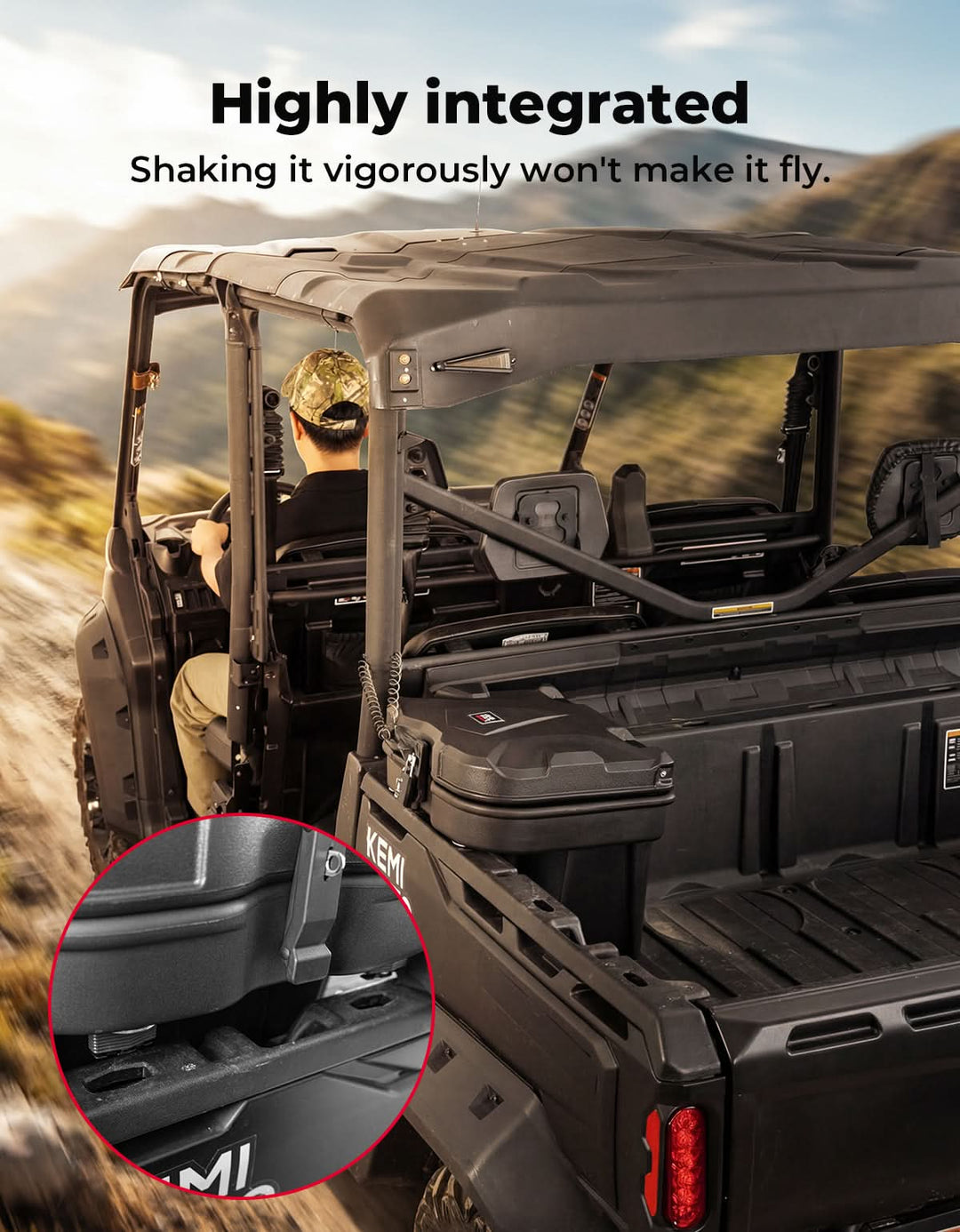 Can-Am Defender / Defender MAX / Commander Bed Storage Box (2016–2026) - Kemimoto