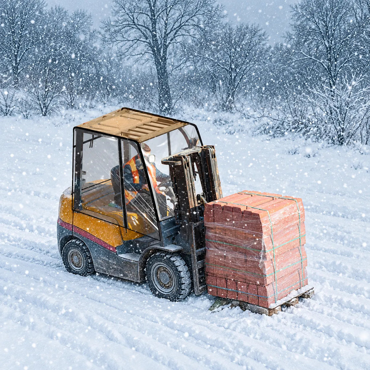 Material-handling cues remain visible
