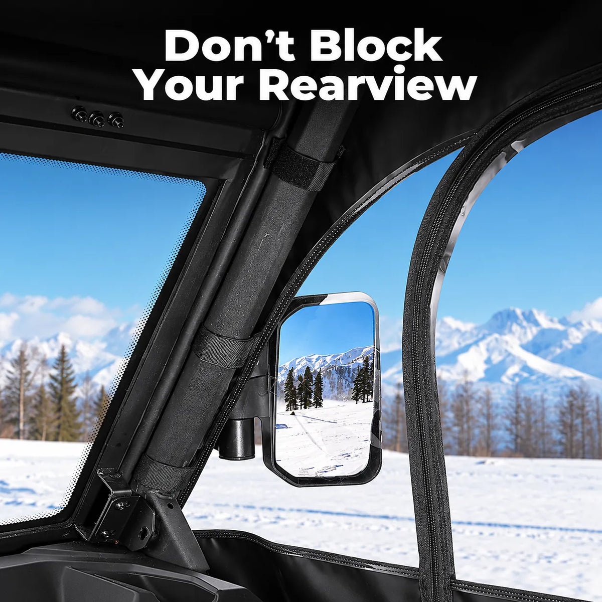 Cold air has fewer direct paths into the cab