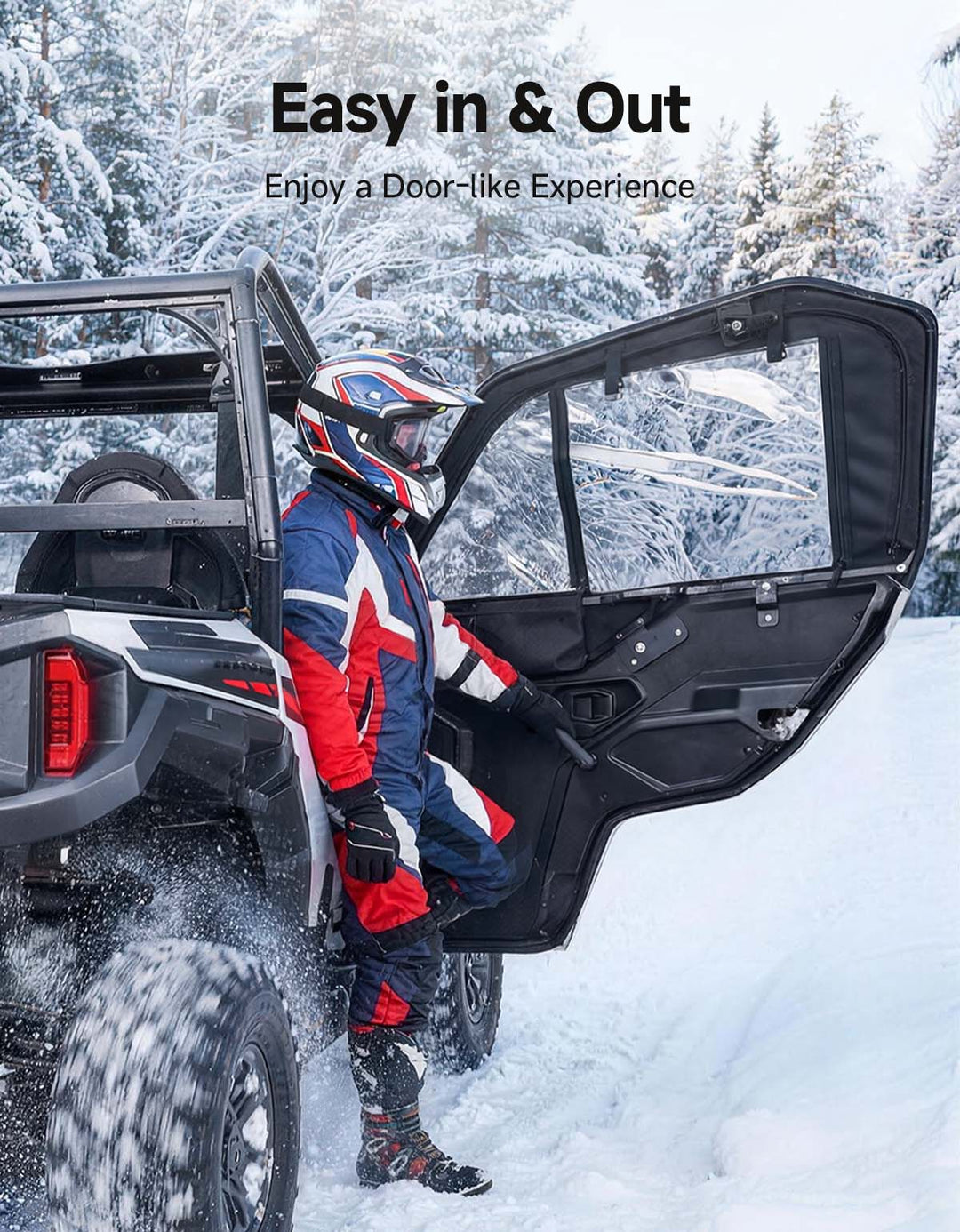 UTV Framed Upper Doors for Polaris General 1000