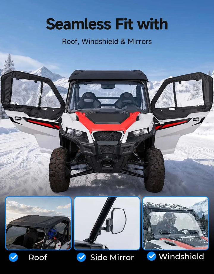 UTV Framed Upper Doors for Polaris General 1000