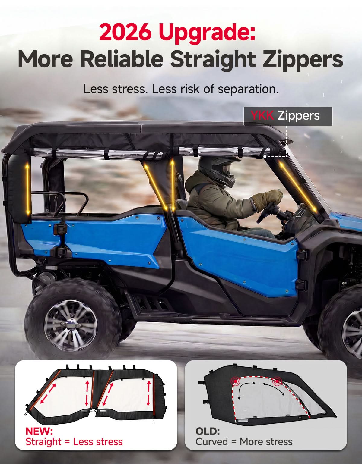 UTV Soft Upper Doors For Pioneer 1000-5