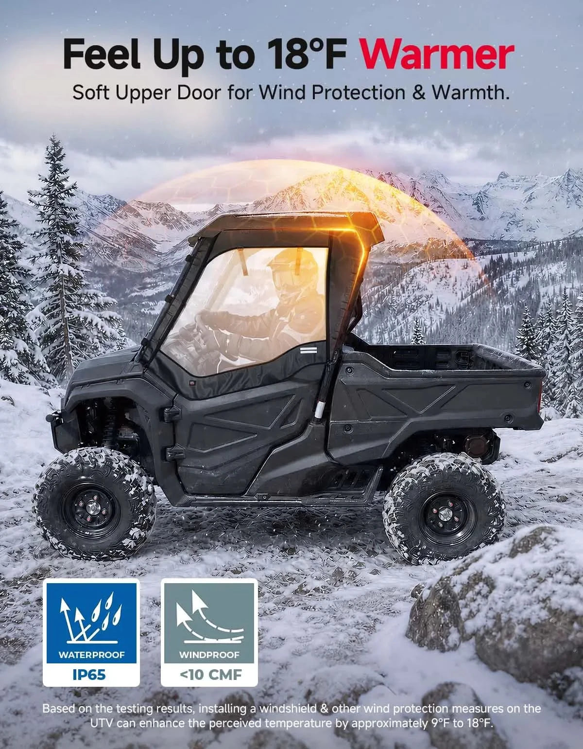 UTV Soft Upper Doors For Honda Pioneer 1000