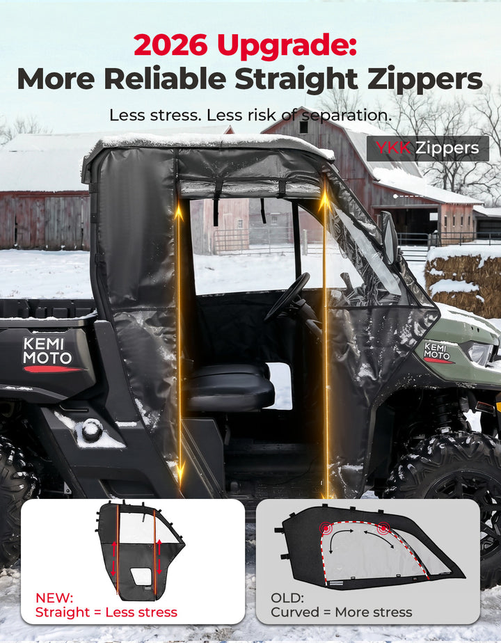 Soft Upper Doors For Can-Am Defender HD7 / HD8 / HD9 / HD10(2016+)