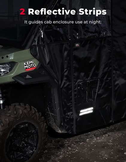 Soft Upper Doors For Can-Am Defender HD7 / HD8 / HD9 / HD10(2016+)