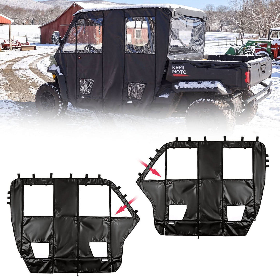 Soft Cab Enclosure Doors For Can-Am Defender MAX(2017+)
