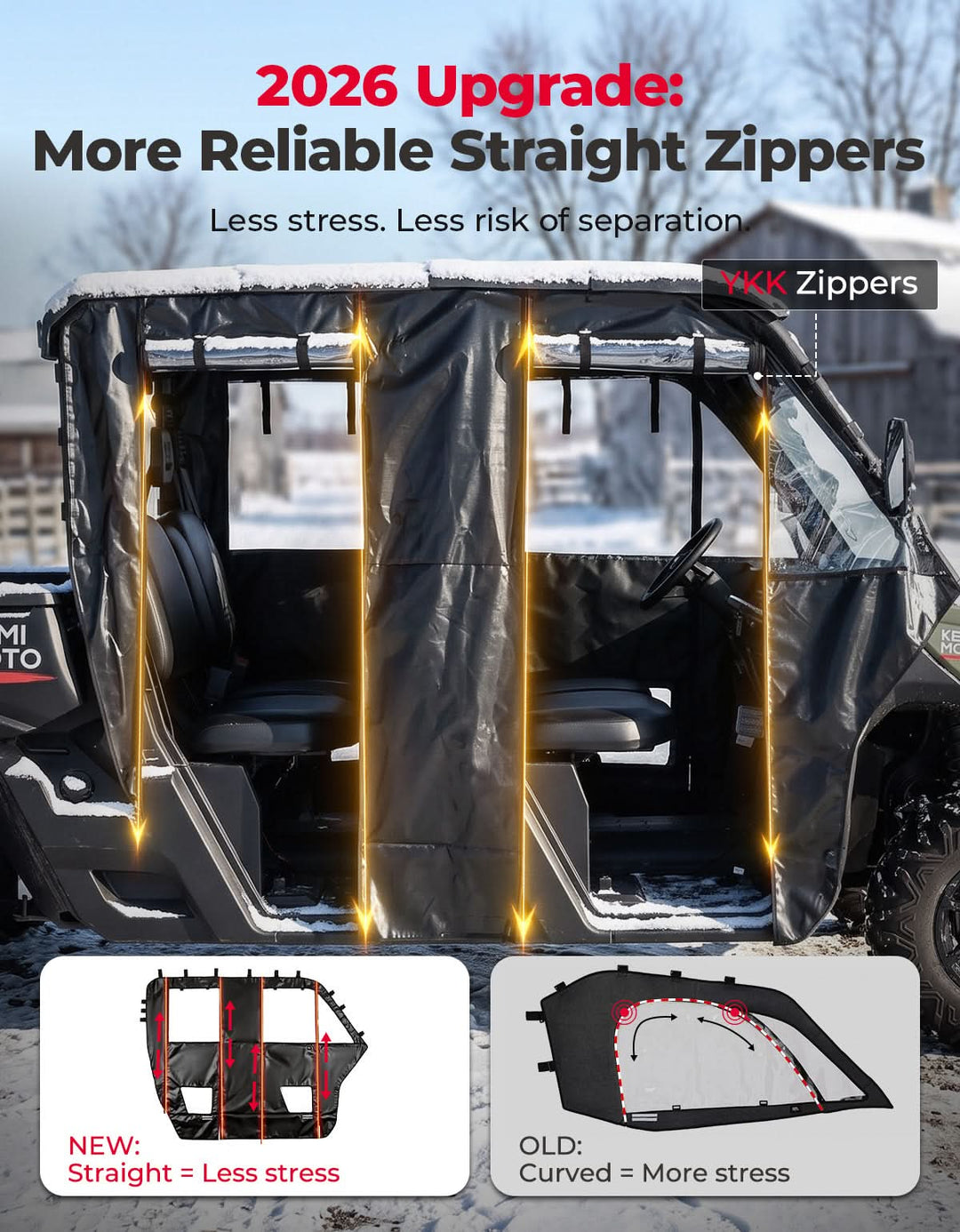 Soft Cab Enclosure Doors For Can-Am Defender MAX(2017+)