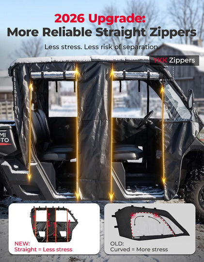 Soft Cab Enclosure Doors For Can-Am Defender MAX(2017+)