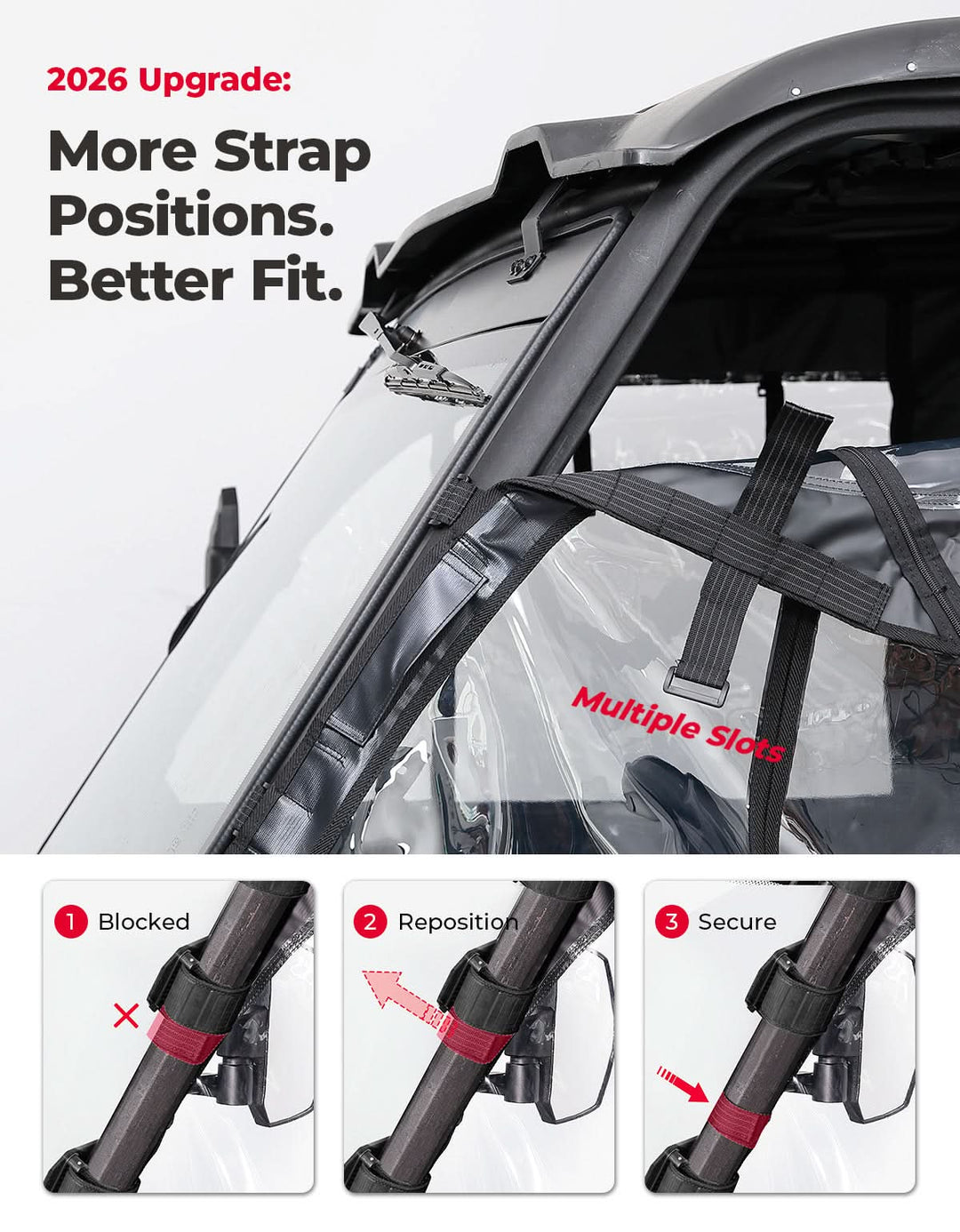 Soft Cab Enclosure Doors For Can-Am Defender MAX(2017+)