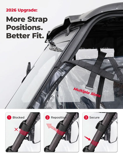 Soft Cab Enclosure Doors For Can-Am Defender MAX(2017+)