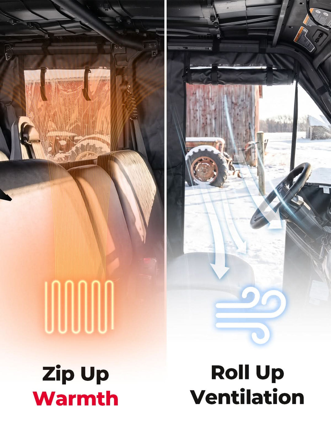 Soft Cab Enclosure Doors For Can-Am Defender MAX(2017+)