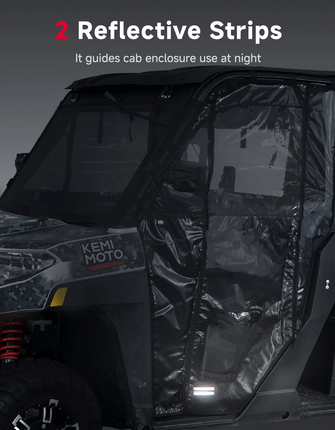 UTV Soft Doors with Upgraded Straight Zippers for Polaris Ranger XP 1000 / 1000 2026