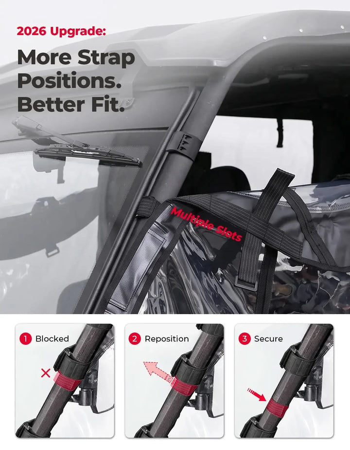UTV Soft Upper Doors For 2021+ YAMAHA Wolverine X4