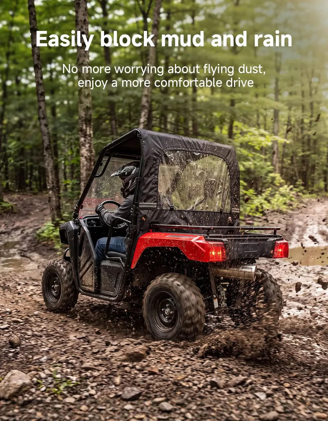 UTV Soft Rear Windshield For Honda Pioneer 500/520