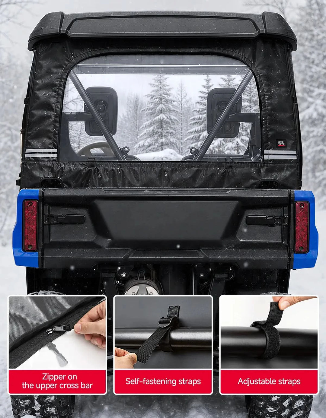 UTV Soft Rear Windshield For Honda Pioneer 500/520