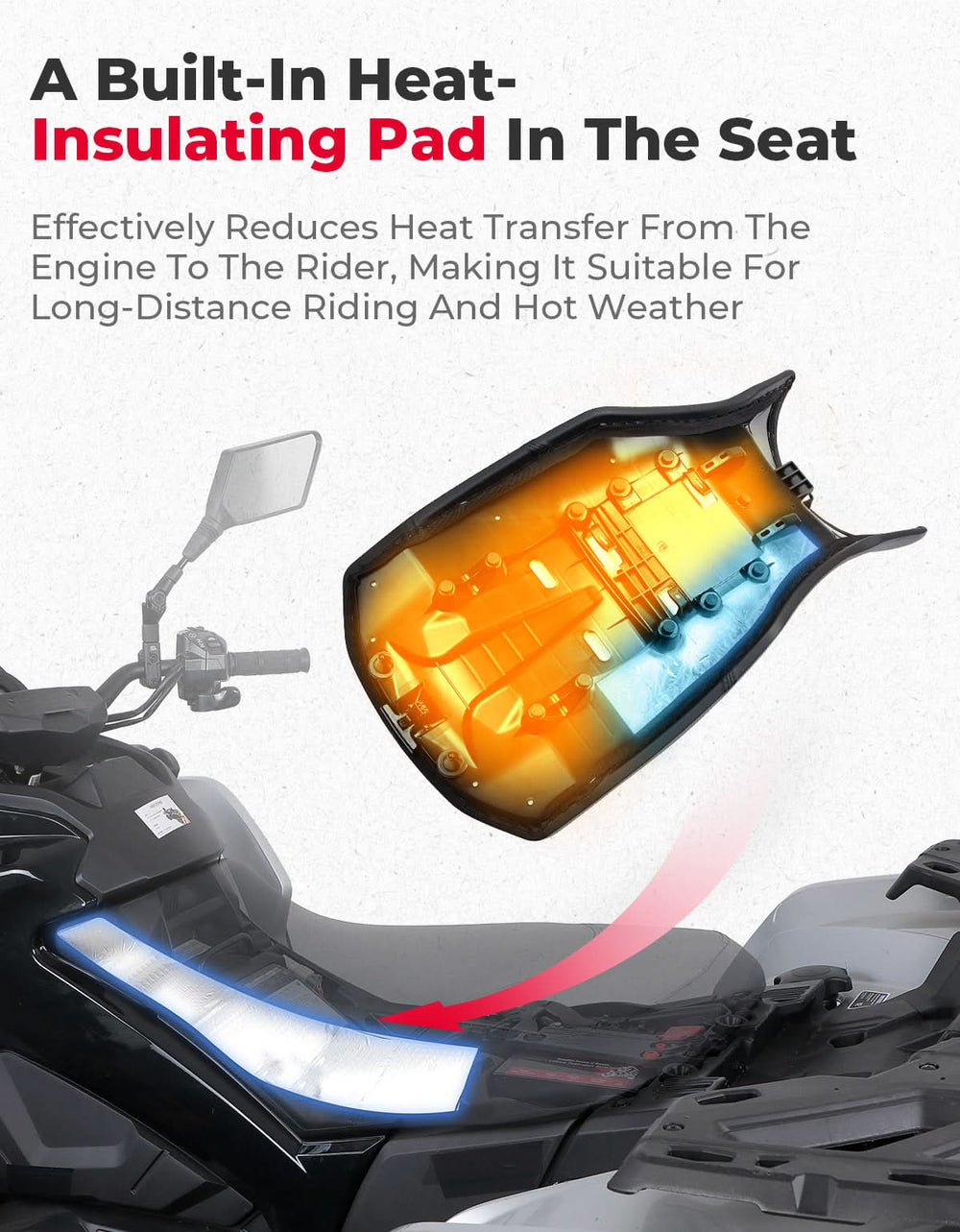 Can-Am Outlander 650 / 850 / 1000 / 1000R / MAX Complete Seat (2013–2024) - Kemimoto