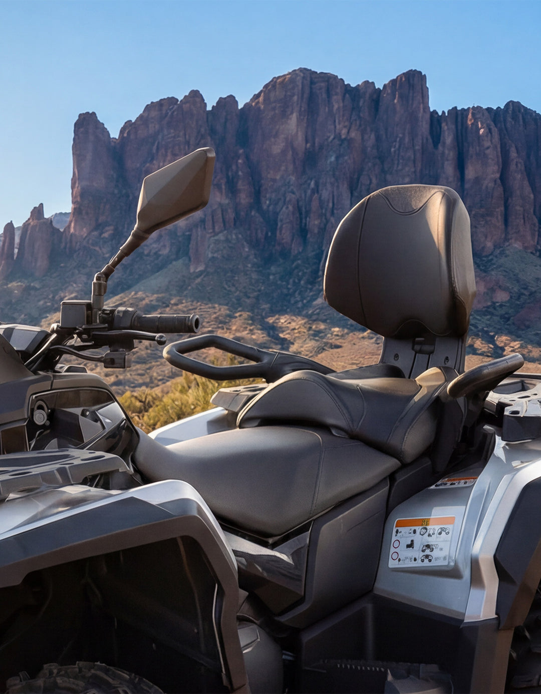 Can-Am Outlander MAX Passenger Rear Seat with Armrest (2012–2024) - Kemimoto