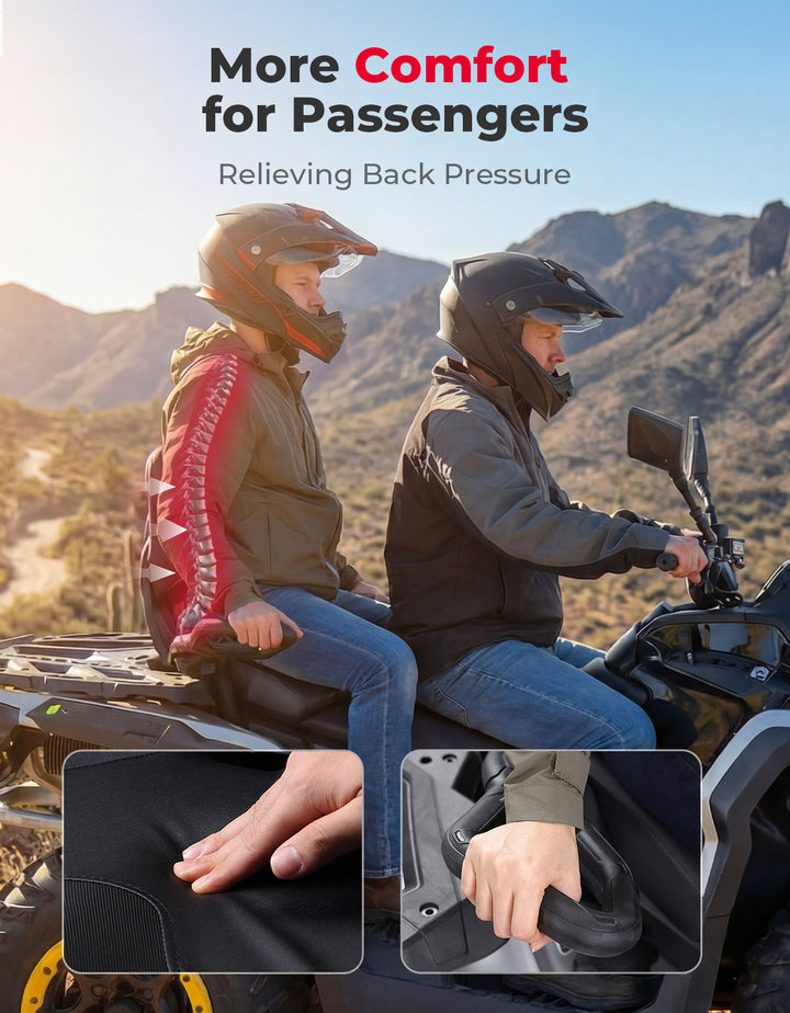 Can-Am Outlander MAX Passenger Rear Seat with Armrest (2012–2024) - Kemimoto