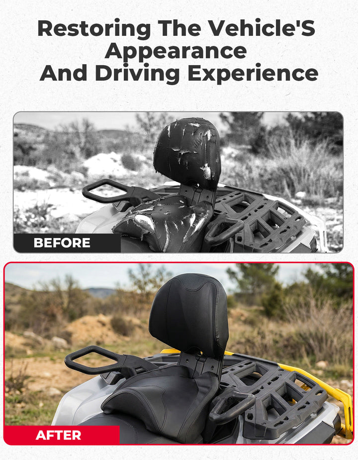 Can-Am Outlander MAX Passenger Rear Seat with Armrest (2012–2024) - Kemimoto